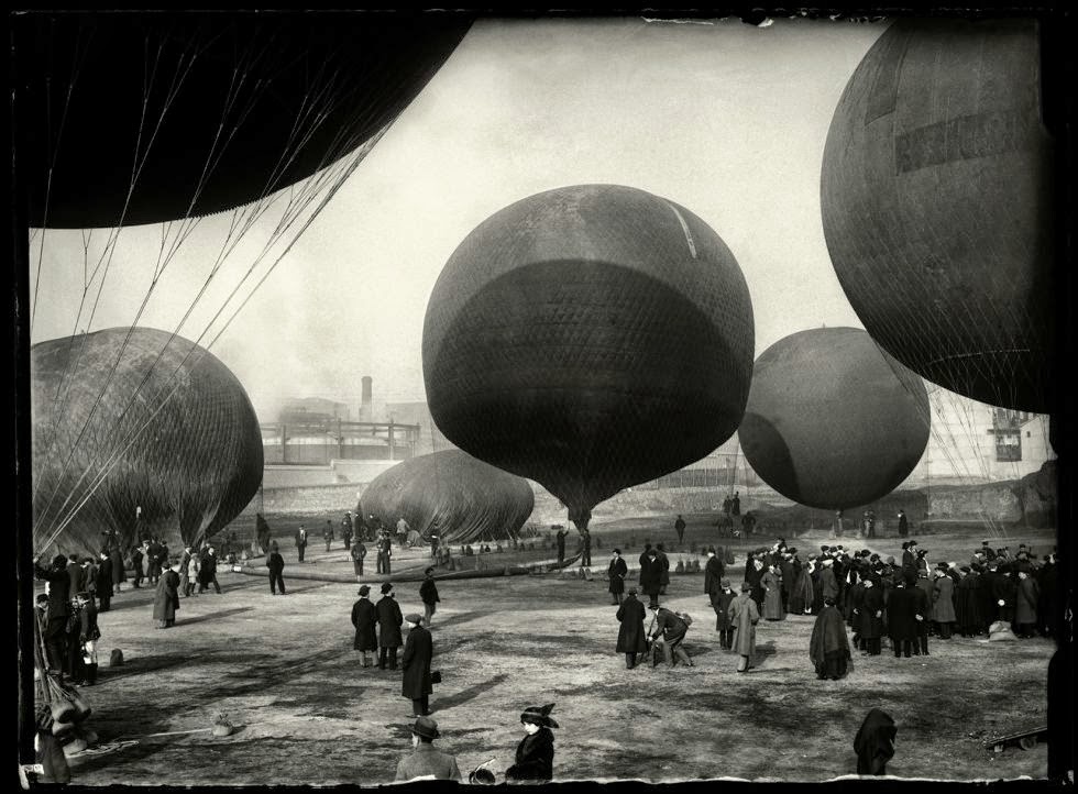 Concurso de globos de madrid, 1913. Foto de Luís Ramón Marín