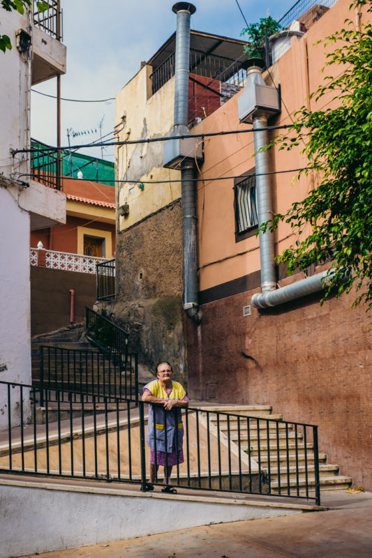 Contemplando las calles de La Chanca Pescadería