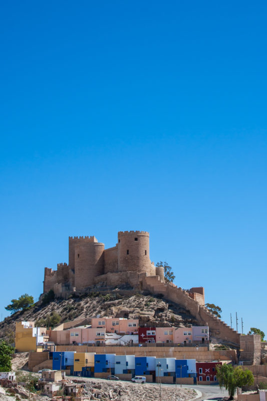 Vista de la Alcazaba de Almería desde el Cerro de las mellizas