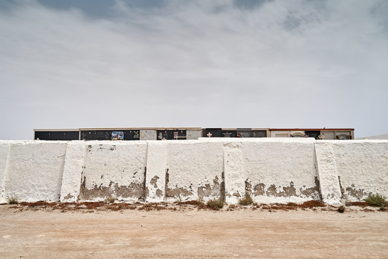 Exterior del cementerio de Cabo de Gata (Almería)